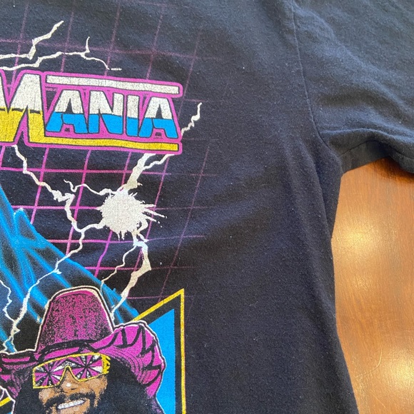 WWE Wrestlemania VI The Ultimate Warrior Macho Man T-shirt size small - Picture 5 of 6